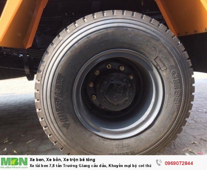 Xe tải ben 7,8 tấn Trường Giang cầu dầu, Khuyến mại bộ cơi thành, Trả góp chỉ từ 205 triệu, Giao xe ngay
