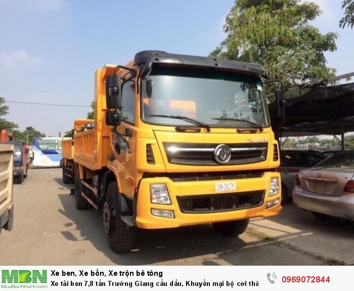 Xe tải ben 7,8 tấn Trường Giang cầu dầu, Khuyến mại bộ cơi thành, Trả góp chỉ từ 205 triệu, Giao xe ngay