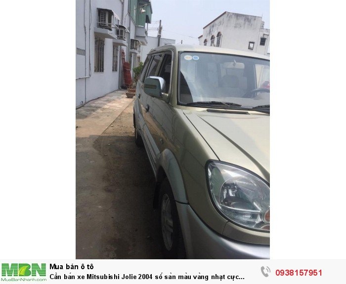 Cần bán xe Mitsubishi Jolie 2004 số sàn màu vàng nhạt cực đẹp