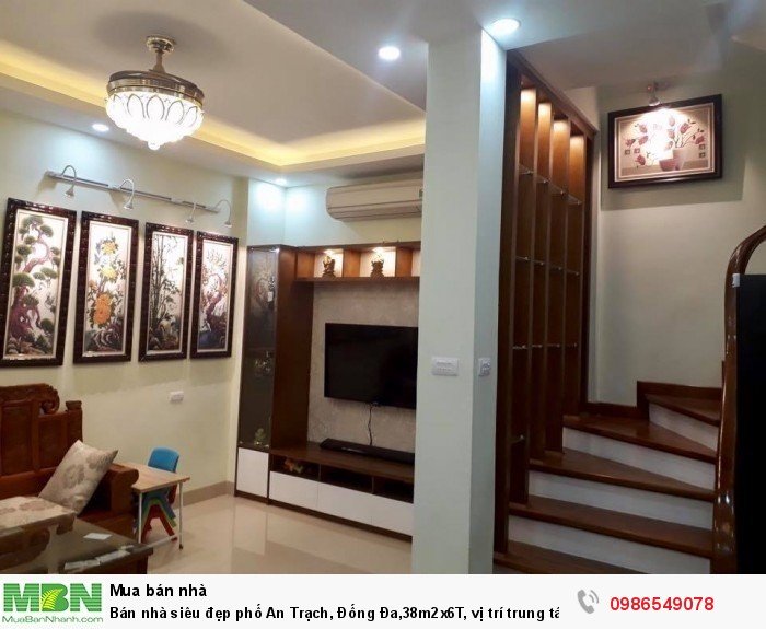 Bán nhà siêu đẹp phố An Trạch, Đống Đa,38m2x6T, vị trí trung tâm, ngõ ô tô, gần phố, 6 tỷ.