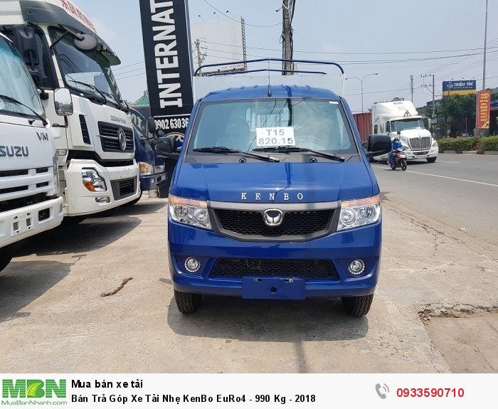 Bán Trả Góp Xe Tải Nhẹ KenBo EuRo4 - 990 Kg - 2018