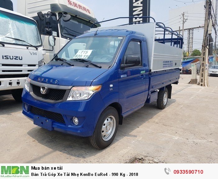 Bán Trả Góp Xe Tải Nhẹ KenBo EuRo4 - 990 Kg - 2018