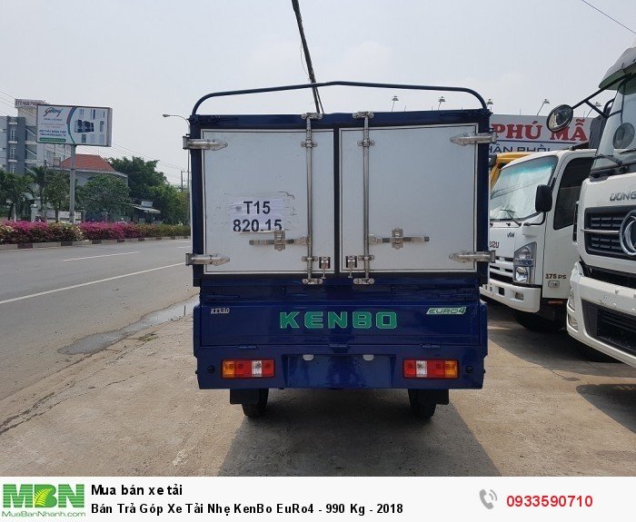 Bán Trả Góp Xe Tải Nhẹ KenBo EuRo4 - 990 Kg - 2018