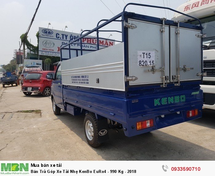 Bán Trả Góp Xe Tải Nhẹ KenBo EuRo4 - 990 Kg - 2018