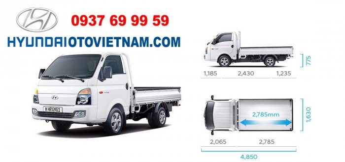 Hyundai H150 thùng lửng 1,5 tấn tại Cần Thơ, Kiên Giang, An Giang, Sóc Trăng, Hậu Giang