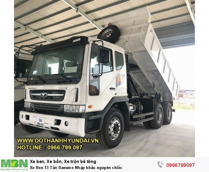 Xe Ben 13 Tấn Daewoo Nhập khẩu nguyên chiếc