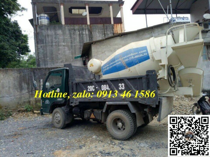 Bồn trộn bê tông 2m3, 3m3/ mẻ trộn