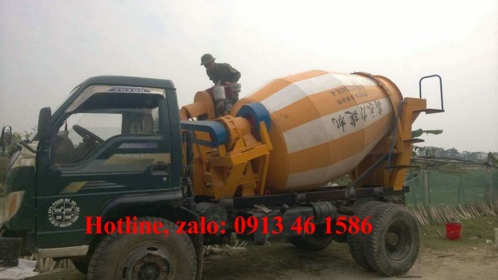 Bồn trộn bê tông 2m3, 3m3/ mẻ trộn