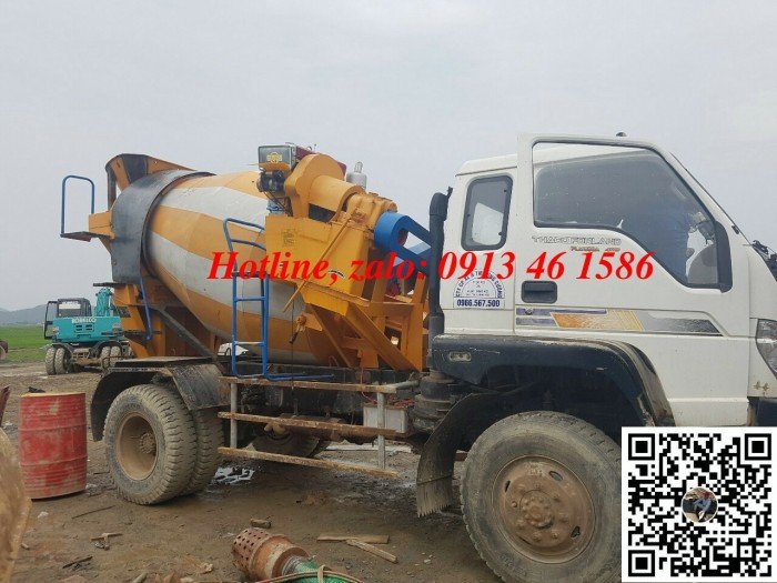 Bồn trộn bê tông 2m3, 3m3/ mẻ trộn