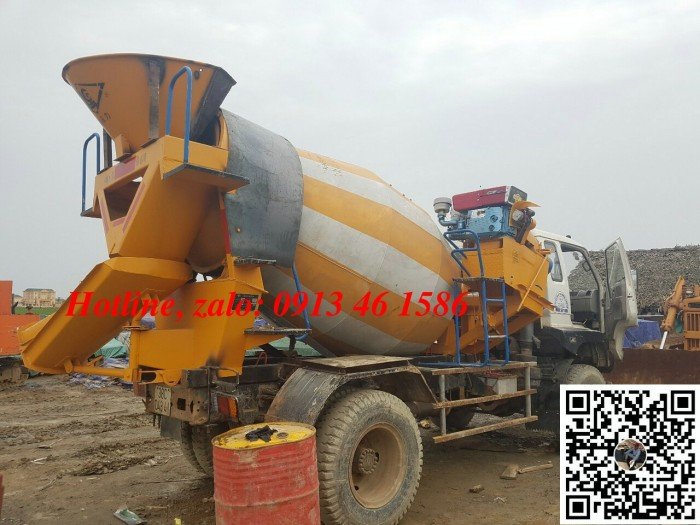 Bồn trộn bê tông 2m3, 3m3/ mẻ trộn