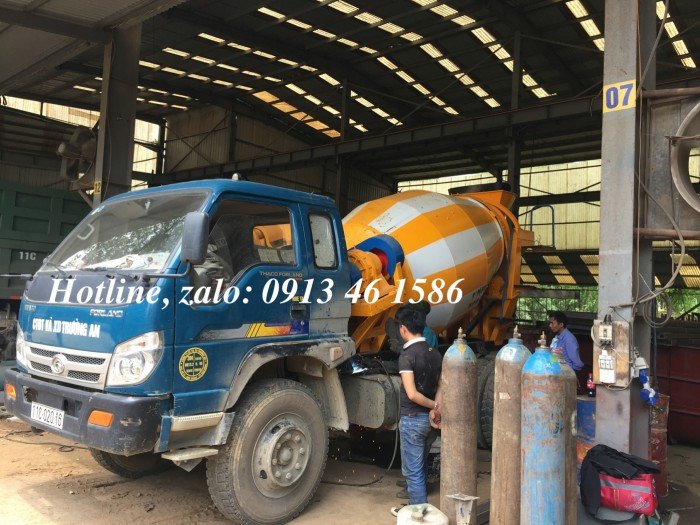 Bồn trộn bê tông 2m3, 3m3/ mẻ trộn