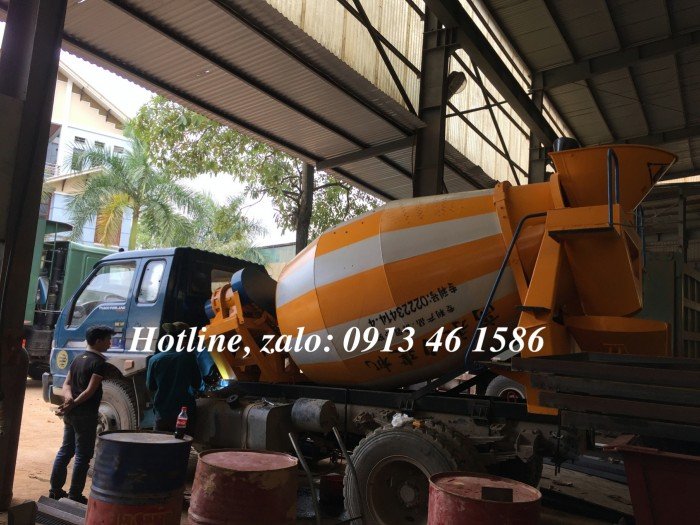Bồn trộn bê tông 2m3, 3m3/ mẻ trộn