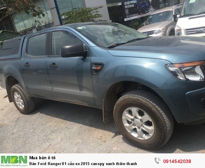 Bán Ford Ranger 01 cầu sx 2015 canopy xanh thiên thanh