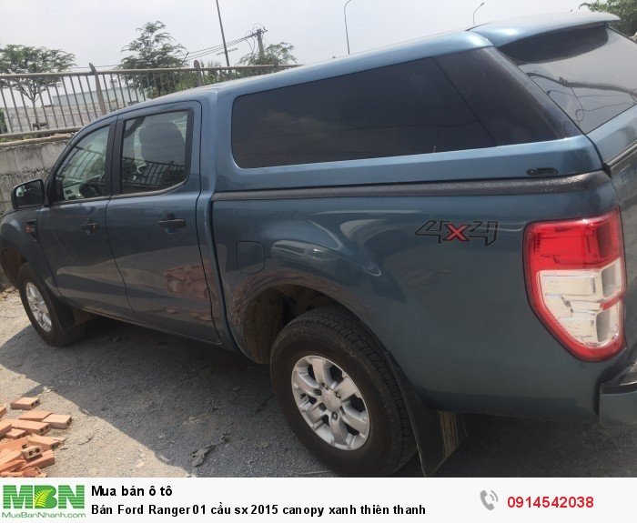 Bán Ford Ranger 01 cầu sx 2015 canopy xanh thiên thanh