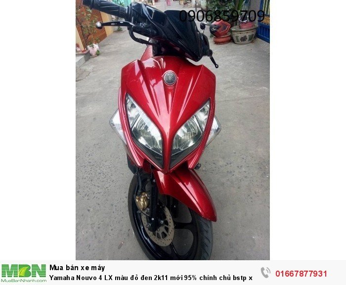 Yamaha Nouvo 4 LX màu đỏ đen 2k11 mới 95% chính chủ bstp xe đẹp