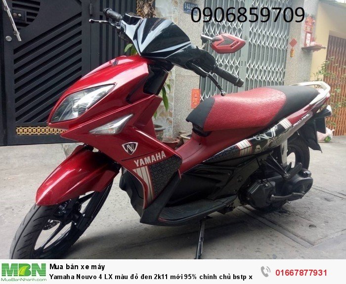 Yamaha Nouvo 4 LX màu đỏ đen 2k11 mới 95% chính chủ bstp xe đẹp