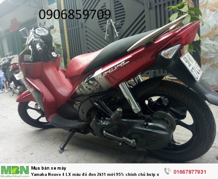 Yamaha Nouvo 4 LX màu đỏ đen 2k11 mới 95% chính chủ bstp xe đẹp