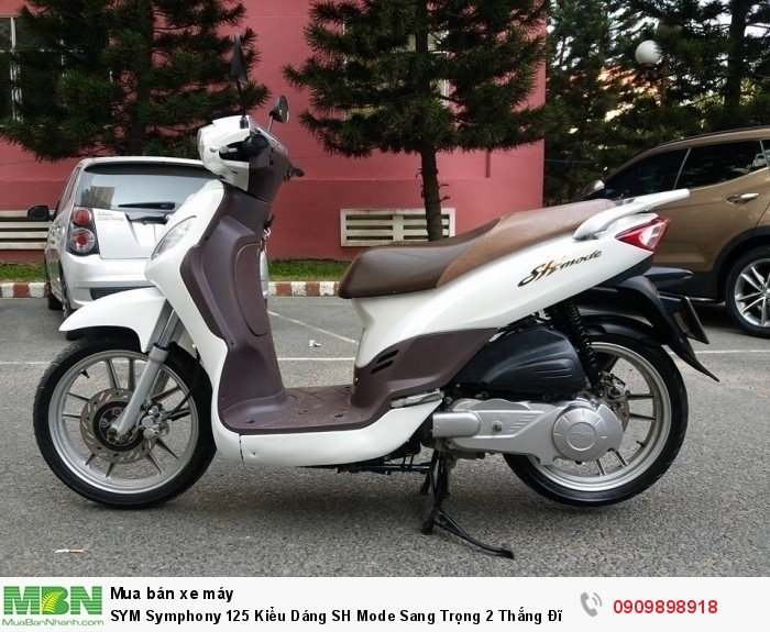 SYM Symphony 125 Kiểu Dáng SH Mode Sang Trọng 2 Thắng Đĩa Đồng Hồ Điện Tử