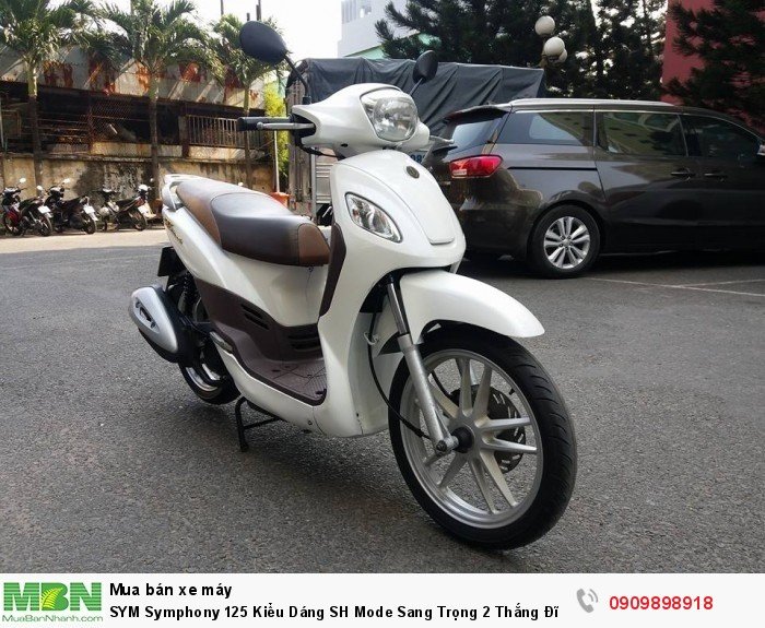 SYM Symphony 125 Kiểu Dáng SH Mode Sang Trọng 2 Thắng Đĩa Đồng Hồ Điện Tử