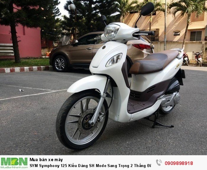 SYM Symphony 125 Kiểu Dáng SH Mode Sang Trọng 2 Thắng Đĩa Đồng Hồ Điện Tử