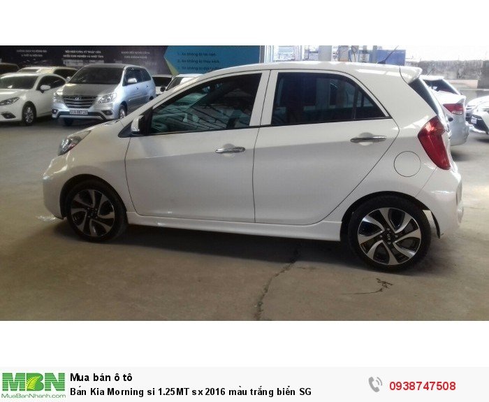 Bán Kia Morning si 1.25MT sx 2016 màu trắng biển SG
