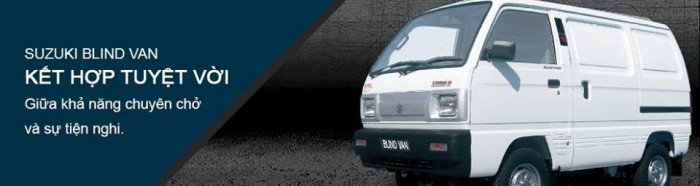 Cần bán xe tải Van- suzuki blind van tiêu chuẩn EURO 4 khuyến mại 100% thuế TB.