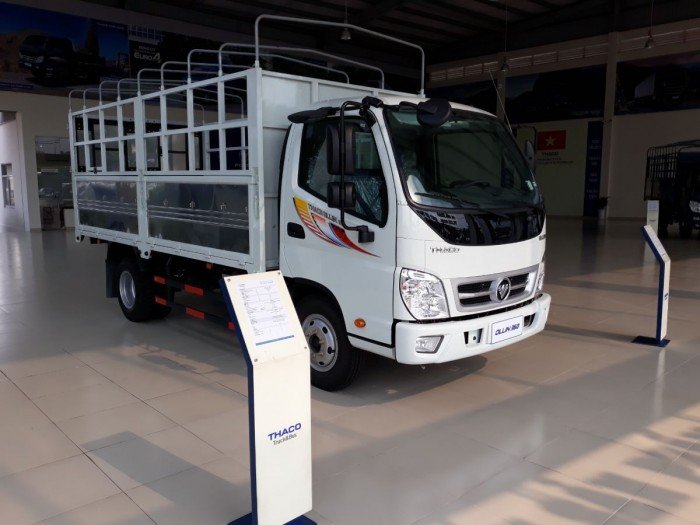 Tại sao mua Xe tải Thaco Ollin360 2tấn4, thùng dài 4m3, động cơ CN Isuzu giá rẻ nhất. Xe Thaco bảo hành