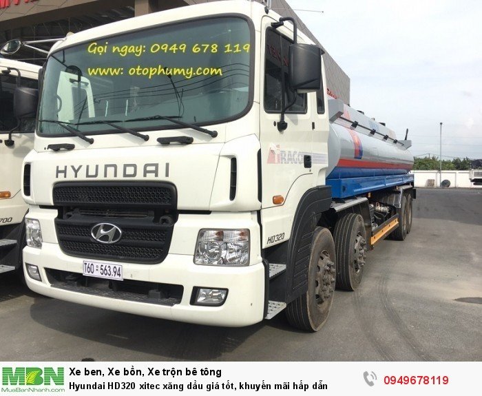 Hyundai HD320 xitec xăng dầu giá tốt, khuyến mãi hấp dẫn