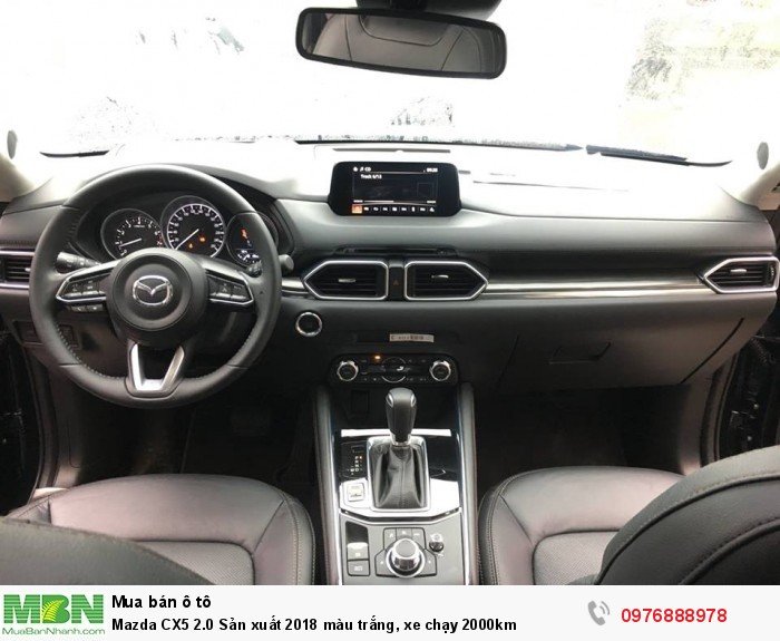 Mazda CX5 2.0 Sản xuất  2018 màu trắng, xe chạy 2000km