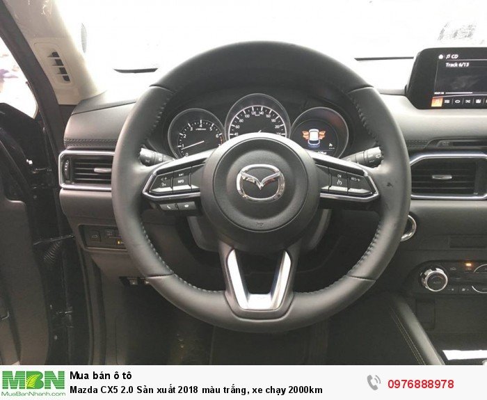 Mazda CX5 2.0 Sản xuất  2018 màu trắng, xe chạy 2000km