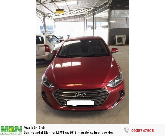 Bán Hyundai Elantra 1.6MT sx 2017 màu đỏ xe lướt bao đẹp