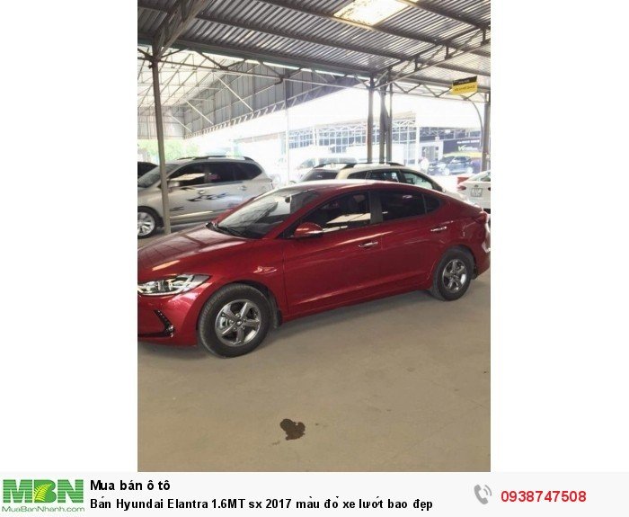 Bán Hyundai Elantra 1.6MT sx 2017 màu đỏ xe lướt bao đẹp