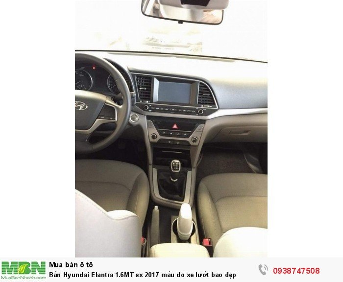 Bán Hyundai Elantra 1.6MT sx 2017 màu đỏ xe lướt bao đẹp