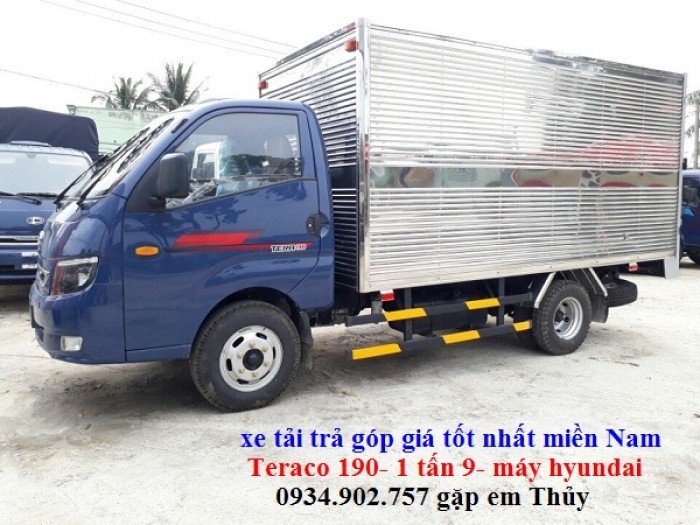 Xe tải Teraco 1 tấn 9 máy Hyundai\ giá xe tải Hyundai 1 tấn 9 thùng mui bạt giá bao nhiêu?