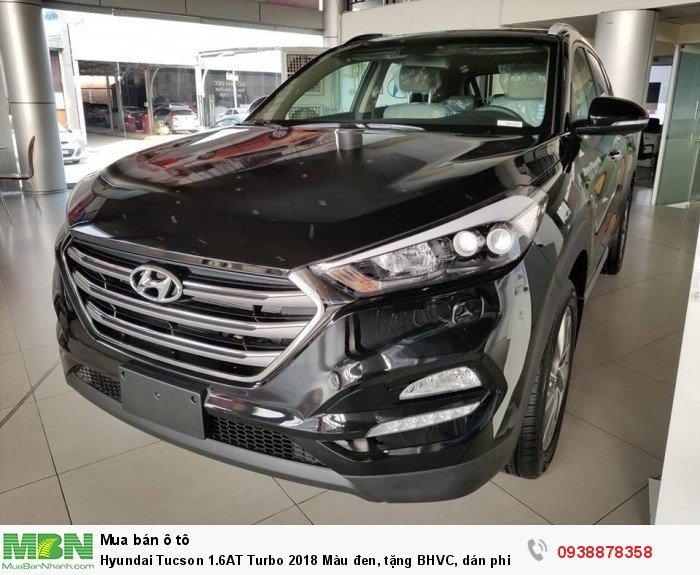 Hyundai Tucson 1.6AT Turbo 2018 Màu đen, tặng BHVC, dán phim.