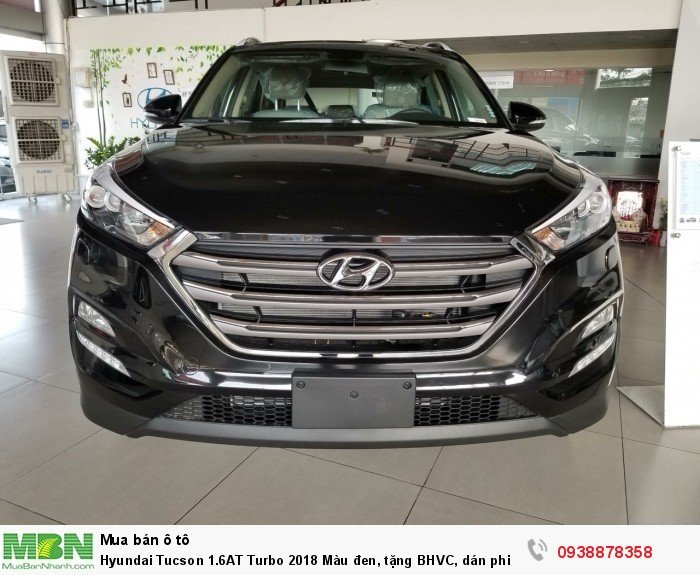 Hyundai Tucson 1.6AT Turbo 2018 Màu đen, tặng BHVC, dán phim.