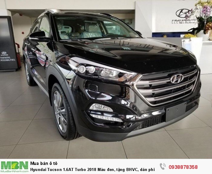 Hyundai Tucson 1.6AT Turbo 2018 Màu đen, tặng BHVC, dán phim.