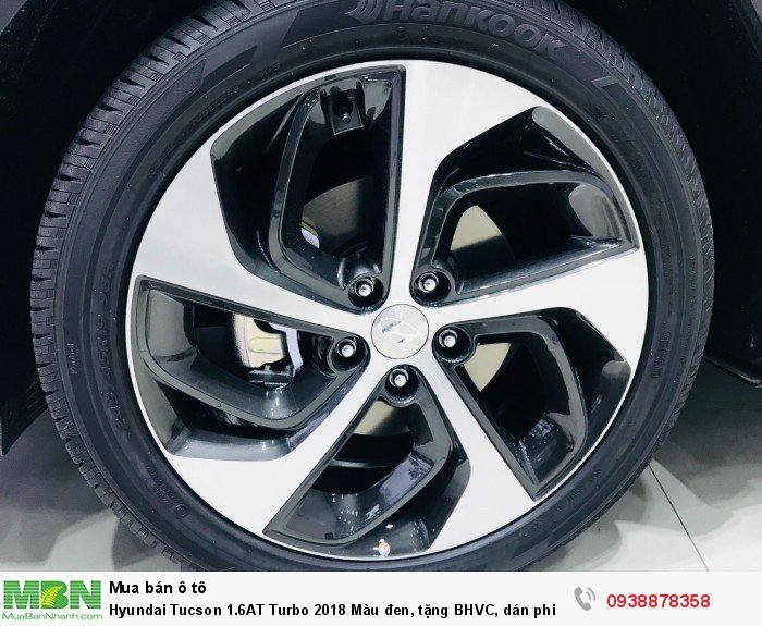 Hyundai Tucson 1.6AT Turbo 2018 Màu đen, tặng BHVC, dán phim.