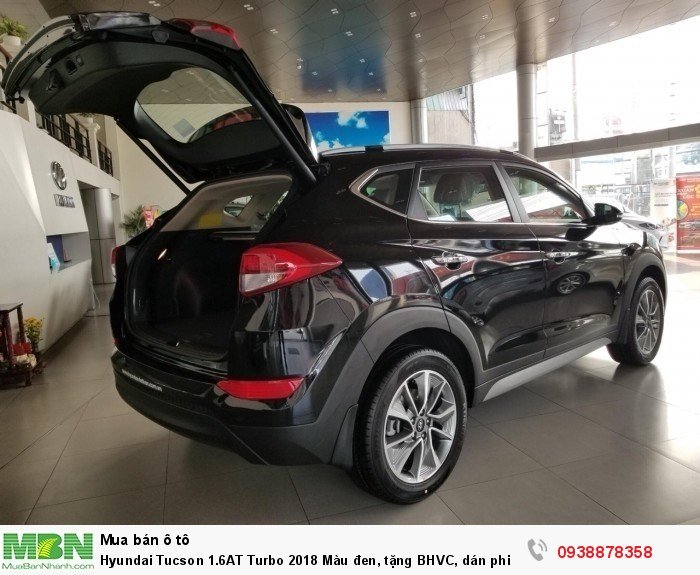 Hyundai Tucson 1.6AT Turbo 2018 Màu đen, tặng BHVC, dán phim.