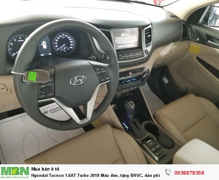 Hyundai Tucson 1.6AT Turbo 2018 Màu đen, tặng BHVC, dán phim.