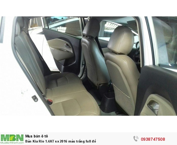 Bán Kia Rio 1.4AT sx 2016 màu trắng full đồ