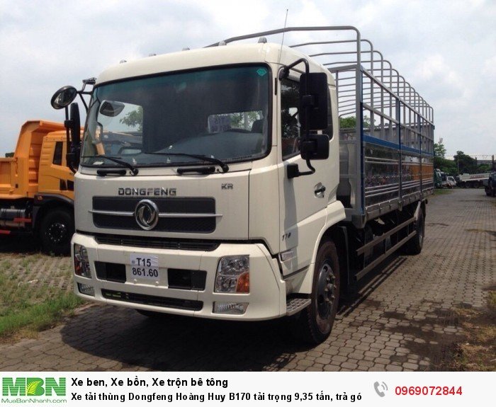 Xe tải thùng Dongfeng Hoàng Huy B170 tải trọng 9,35 tấn, trả góp chỉ từ 203 triệu, Giao xe ngay