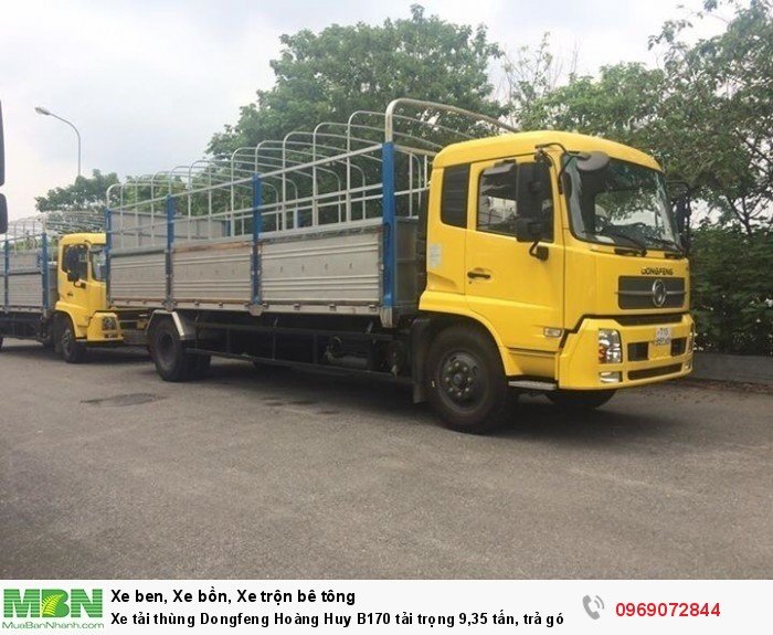 Xe tải thùng Dongfeng Hoàng Huy B170 tải trọng 9,35 tấn, trả góp chỉ từ 203 triệu, Giao xe ngay