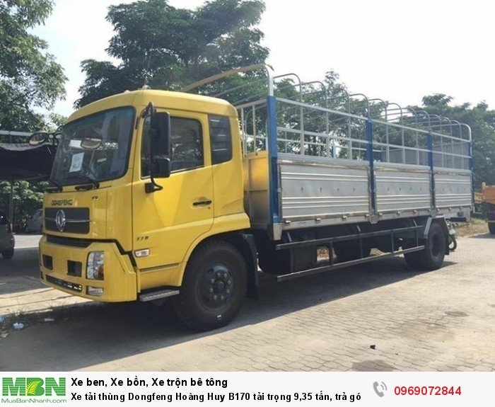 Xe tải thùng Dongfeng Hoàng Huy B170 tải trọng 9,35 tấn, trả góp chỉ từ 203 triệu, Giao xe ngay