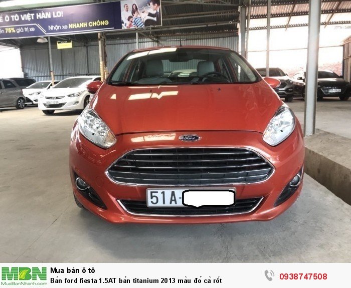 Bán ford fiesta 1.5AT bản titanium 2013 màu đỏ cà rốt