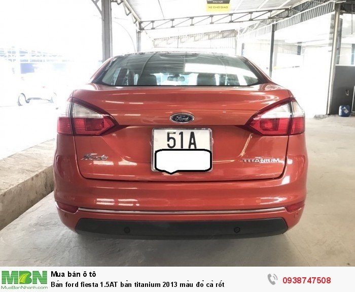Bán ford fiesta 1.5AT bản titanium 2013 màu đỏ cà rốt