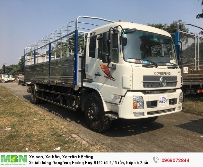 Xe tải thùng Dongfeng Hoàng Huy B190 tải 9,15 tấn, hộp sô 2 tầng, Hỗ trợ mua xe trả góp