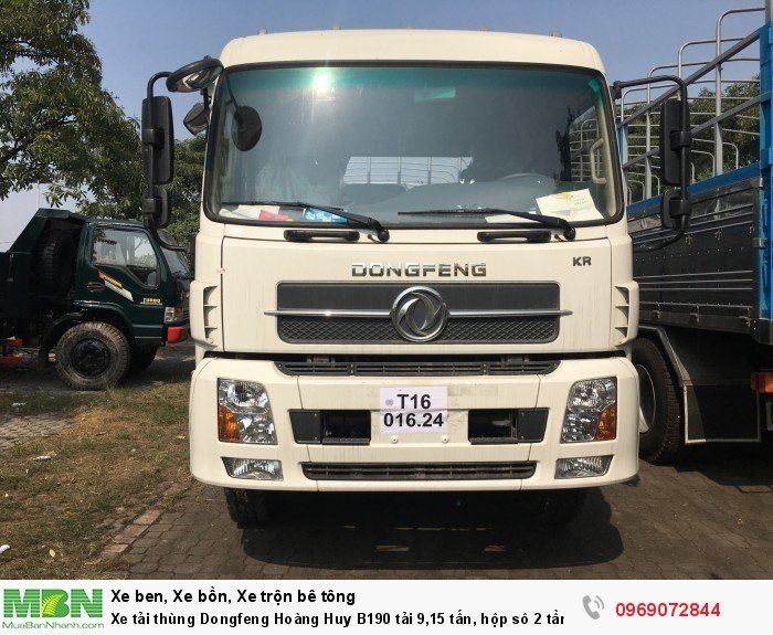 Xe tải thùng Dongfeng Hoàng Huy B190 tải 9,15 tấn, hộp sô 2 tầng, Hỗ trợ mua xe trả góp