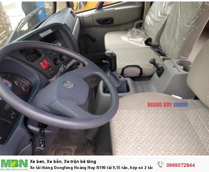 Xe tải thùng Dongfeng Hoàng Huy B190 tải 9,15 tấn, hộp sô 2 tầng, Hỗ trợ mua xe trả góp
