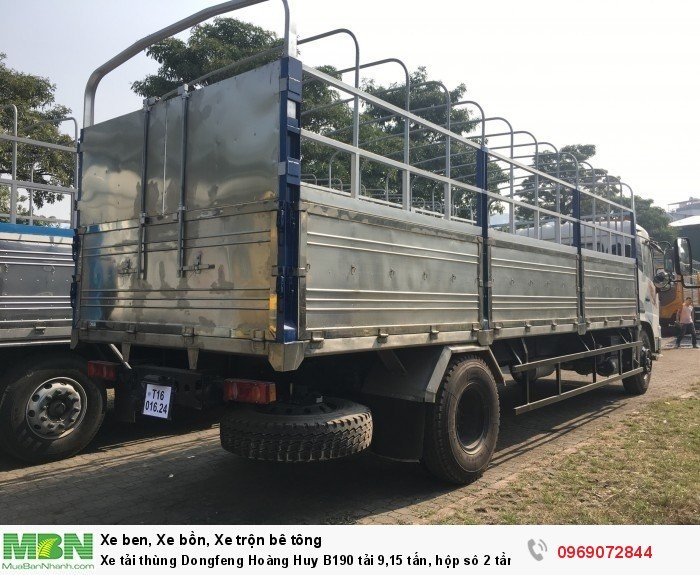 Xe tải thùng Dongfeng Hoàng Huy B190 tải 9,15 tấn, hộp sô 2 tầng, Hỗ trợ mua xe trả góp